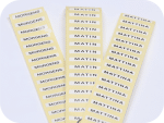 Einnahmezeiten Sticker zur Beschriftung